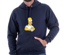 Moletom Homer Simpson blusa de frio flanelada masculino feminino