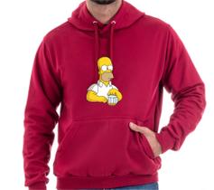 Moletom Homer Simpson blusa de frio flanelada masculino feminino