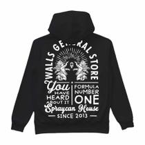 Moletom Hoodie WALLS Spraycan House Black