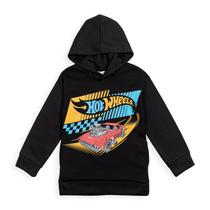 Moletom Hot Wheels Little Boys Fleece preto tamanho 6 Moletom Hot Wheels Little Boys Fleece preto tamanho 6