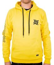 Moletom HUPI Adulto Unissex com Capuz Amarelo Moletom HUPI Adulto Unissex com Capuz Amarelo