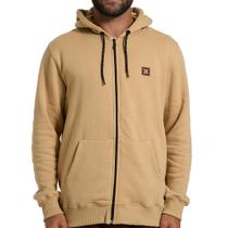 Moletom Hurley Aberto Icon II WT26 Over Masculino Bege