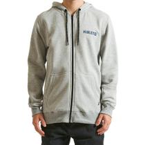Moletom Hurley Aberto Square WT24 Masculino Mescla Cinza