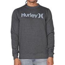 Moletom Hurley Careca One&Only Masculino Preto Mescla
