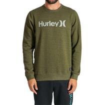 Moletom Hurley Careca One&Only Masculino Verde Mescla