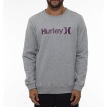 Moletom Hurley Careca One&Only WT23 Masculino Cinza Mescla