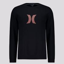 Moletom Hurley Icon Preto e Vermelho Moletom Hurley Icon Preto e Vermelho