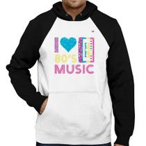 Moletom I love 80's music - Foca na Moda Moletom I love 80's music - Foca na Moda