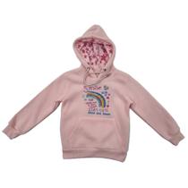 Moletom inf capuz bb 15 rosa claro tam 8