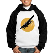 Moletom Infantil Avião Bimotor - Foca na Moda