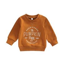 Moletom infantil Ayalinggo Pumpkin Halloween marrom 6-12M