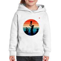 Moletom Infantil Basquete Vintage Sunset - Foca na Moda