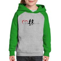 Moletom Infantil Batimentos Cardíacos Corrida Coração - Foca na Moda