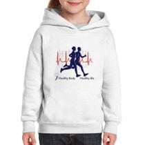 Moletom Infantil Batimentos Cardíacos Corrida - Foca na Moda