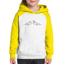 Moletom Infantil Batimentos Cardíacos Motocross - Foca na Moda