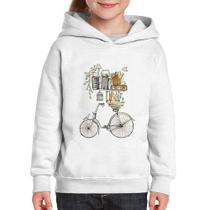 Moletom Infantil Bicicleta e Livros - Foca na Moda