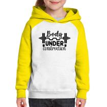 Moletom Infantil Body Under Construction - Foca na Moda