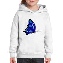 Moletom Infantil Borboleta Azul - Foca na Moda