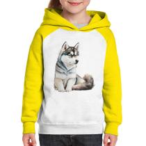 Moletom Infantil Cachorro Husky Siberiano - Foca na Moda