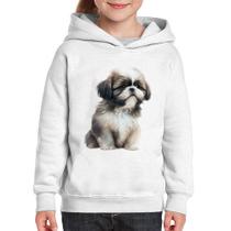 Moletom Infantil Cachorro Shih Tzu Filhote - Foca na Moda