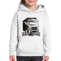 Moletom Infantil Caminhão Heavy Cargo Caminhoneiro - Foca na Moda