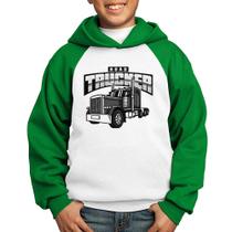 Moletom Infantil Caminhão Road Trucker Caminhoneiro - Foca na Moda