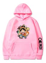 Moletom infantil Canguru Elenco One Piece Personagens