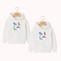 Moletom Infantil Canguru Irmãos Estampa Família Dinossauros Dino Fofo Papai Mamãe Filhos Aconchego Moletom Infantil Canguru Irmãos Estampa Família Dinossauros Dino Fofo Papai Mamãe Filhos Aconchego