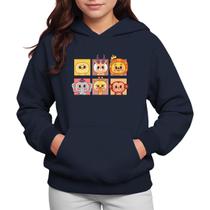 Moletom Infantil Canguru Menina Estampa Animaizinhos