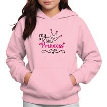 Moletom Infantil Canguru Menina Estampa Minha Princesa