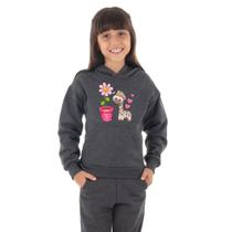 Moletom Infantil Canguru Menina Girafinha Benellys