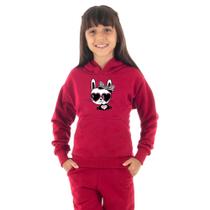 Moletom Infantil Canguru Menina Panda Óculos Benellys