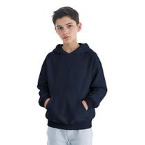 Moletom Infantil Canguru Menino Algodão Capuz Bolso Frontal