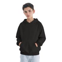 Moletom Infantil Canguru Menino Algodão Capuz Bolso Frontal