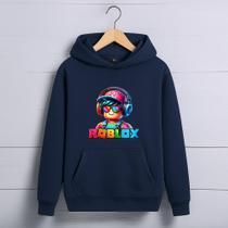 Moletom Infantil Canguru Roblox Fone Menino Menina Agasalho Inverno