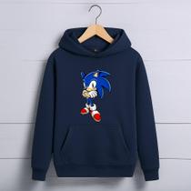Moletom Infantil Canguru Sonic Menino Menina Agasalho
