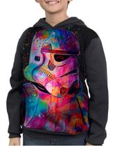 Moletom Infantil Capacete Stormtrooper Star Wars Psicodélico