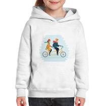 Moletom Infantil Casal Bicicleta - Foca na Moda