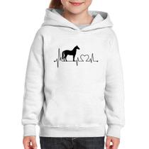 Moletom Infantil Cavalo Batimentos Cardíacos - Foca na Moda