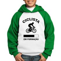 Moletom Infantil Ciclista em formação - Foca na Moda