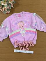 Moletom Infantil Cinti Inverno Flanelado Lilás Magical