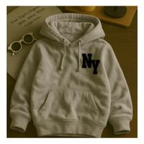 Moletom Infantil Com Capuz Agasalho New York Moda Luxo