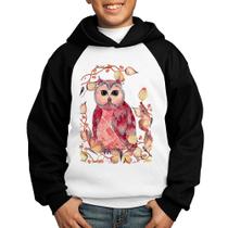 Moletom Infantil Coruja e Folhas - Foca na Moda