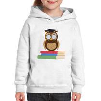 Moletom Infantil Coruja Estudante - Foca na Moda