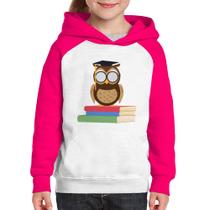 Moletom Infantil Coruja Estudante - Foca na Moda