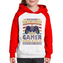 Moletom Infantil Do Not Disturb This Gamer - Foca na Moda