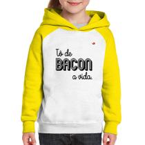 Moletom Infantil Estou de bacon a vida - Foca na Moda