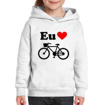 Moletom Infantil Eu Amo Bicicleta - Foca na Moda