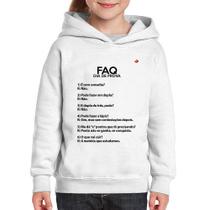 Moletom Infantil FAQ Dia de Prova - Foca na Moda