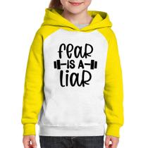 Moletom Infantil Fear Is A Liar - Foca na Moda